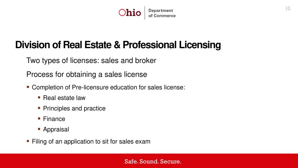 Division of Real Estate & Professional Licensing