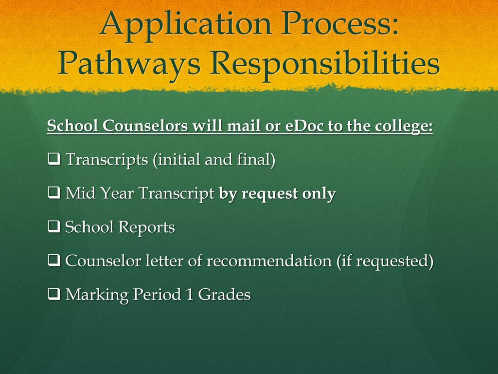 How Does The College Process Work How Does The College Process Work