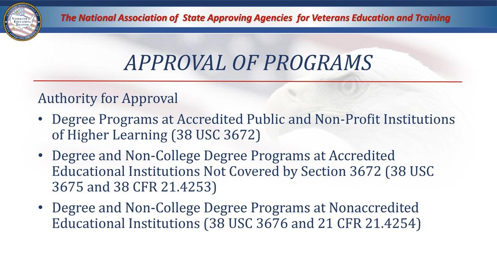 State Approving Agencies: Core Functions - ppt download