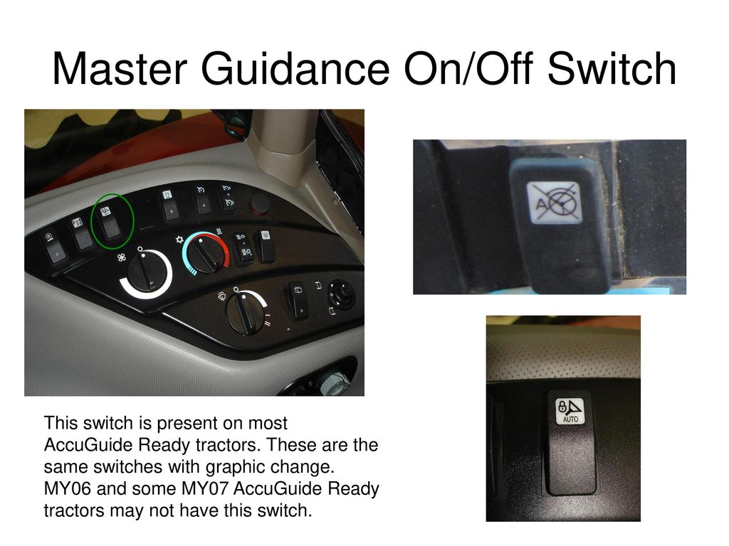 Master Guidance On/Off Switch