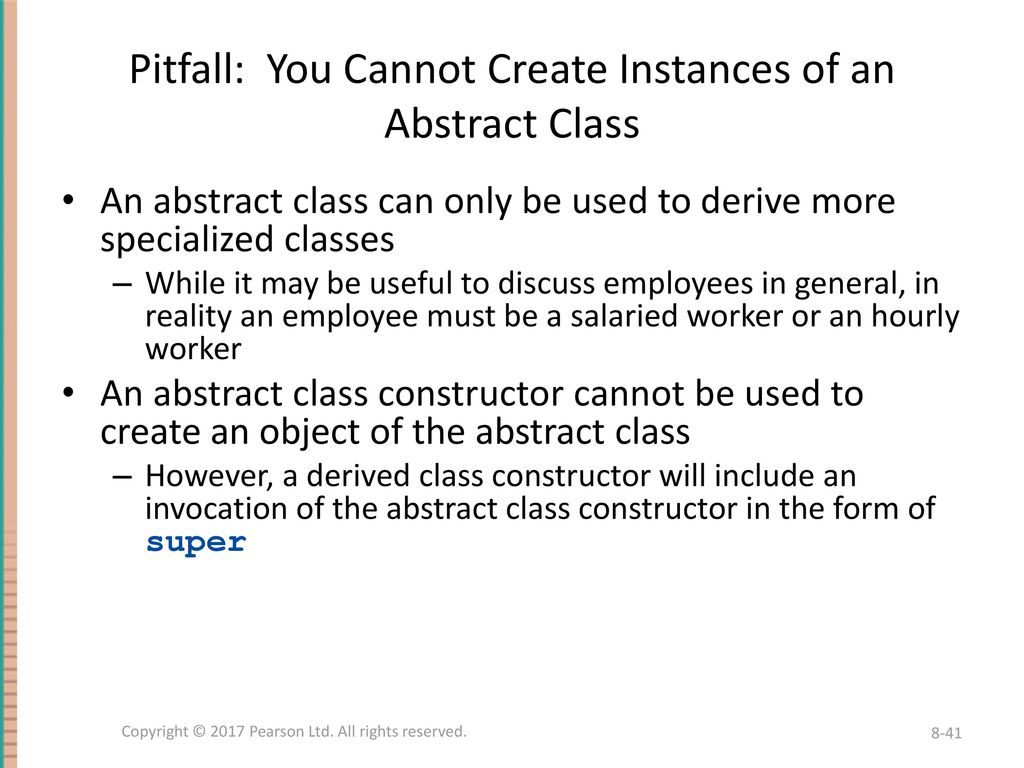 Polymorphism and abstract classes ppt download