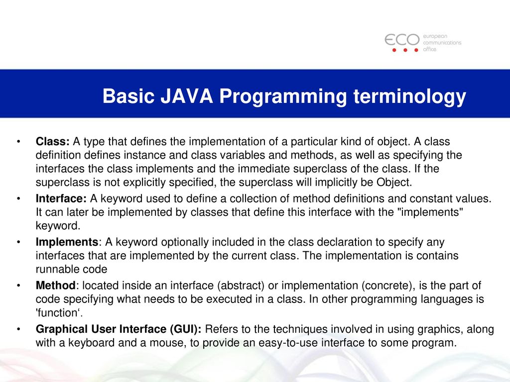 Workshop terminology ppt download