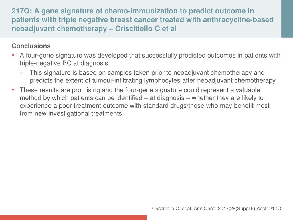 Breast Cancer Slide Deck 17 Selected Abstracts From Ppt Download