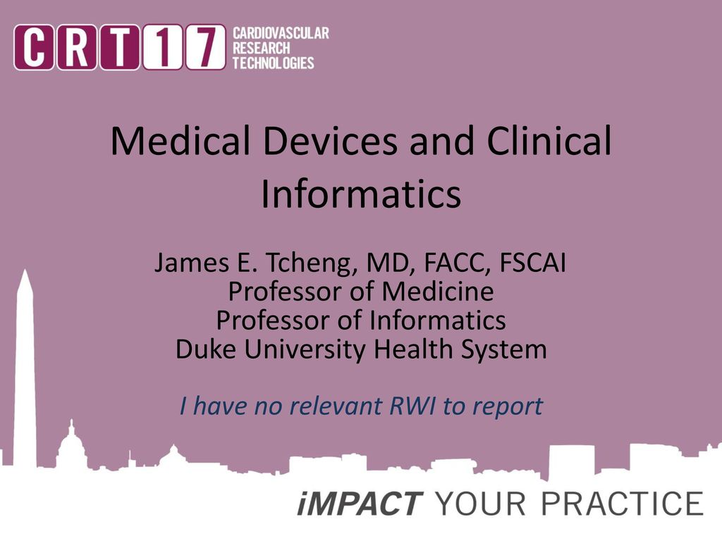 Medical Devices and Clinical Informatics