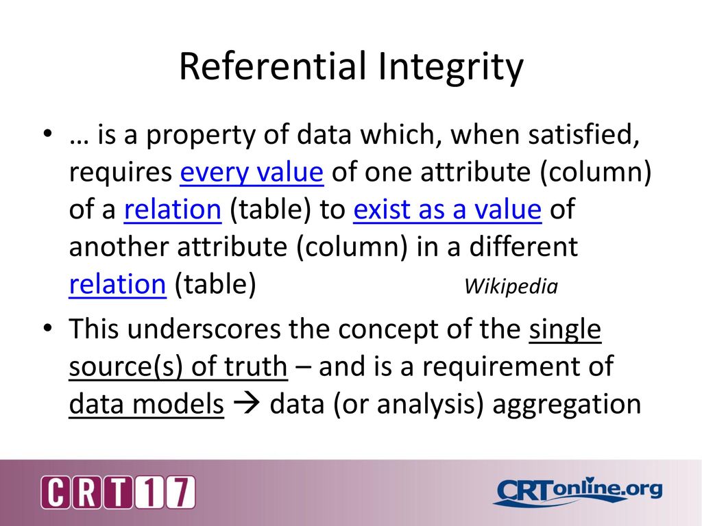 Referential Integrity