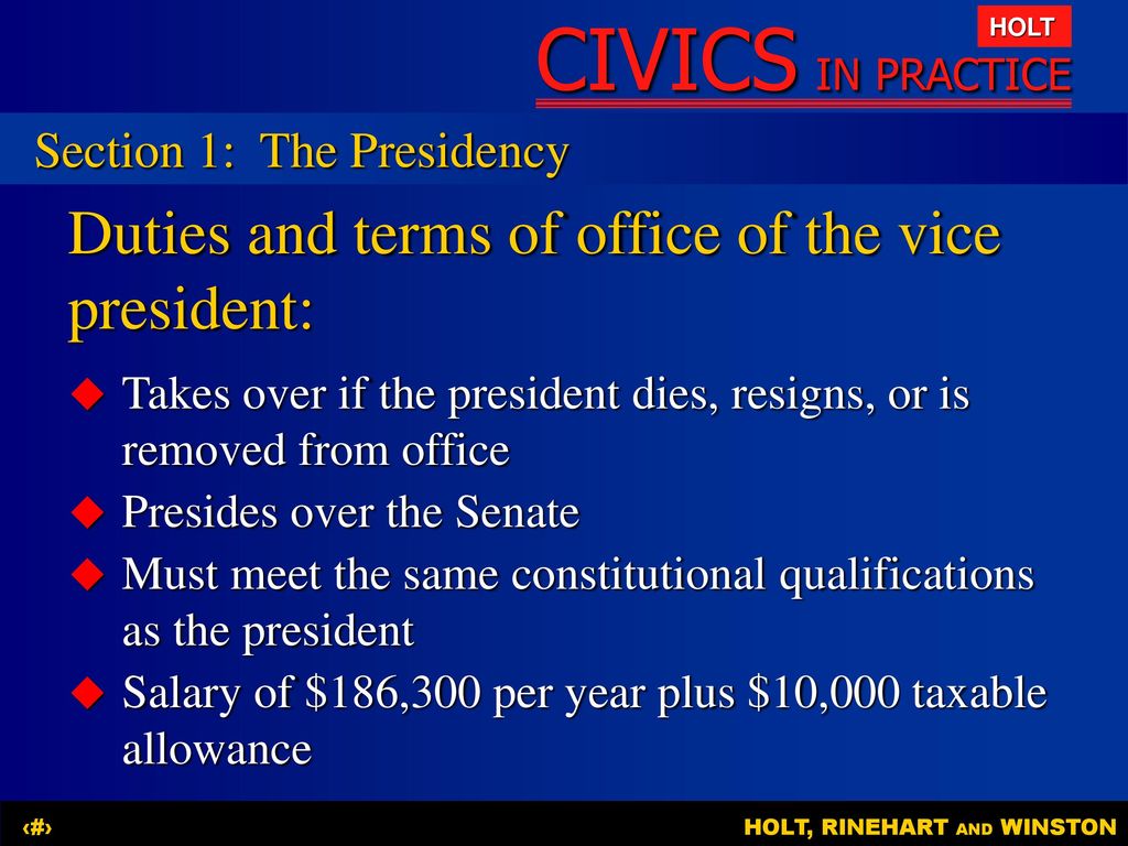 Chapter 6 The Executive Branch - ppt download