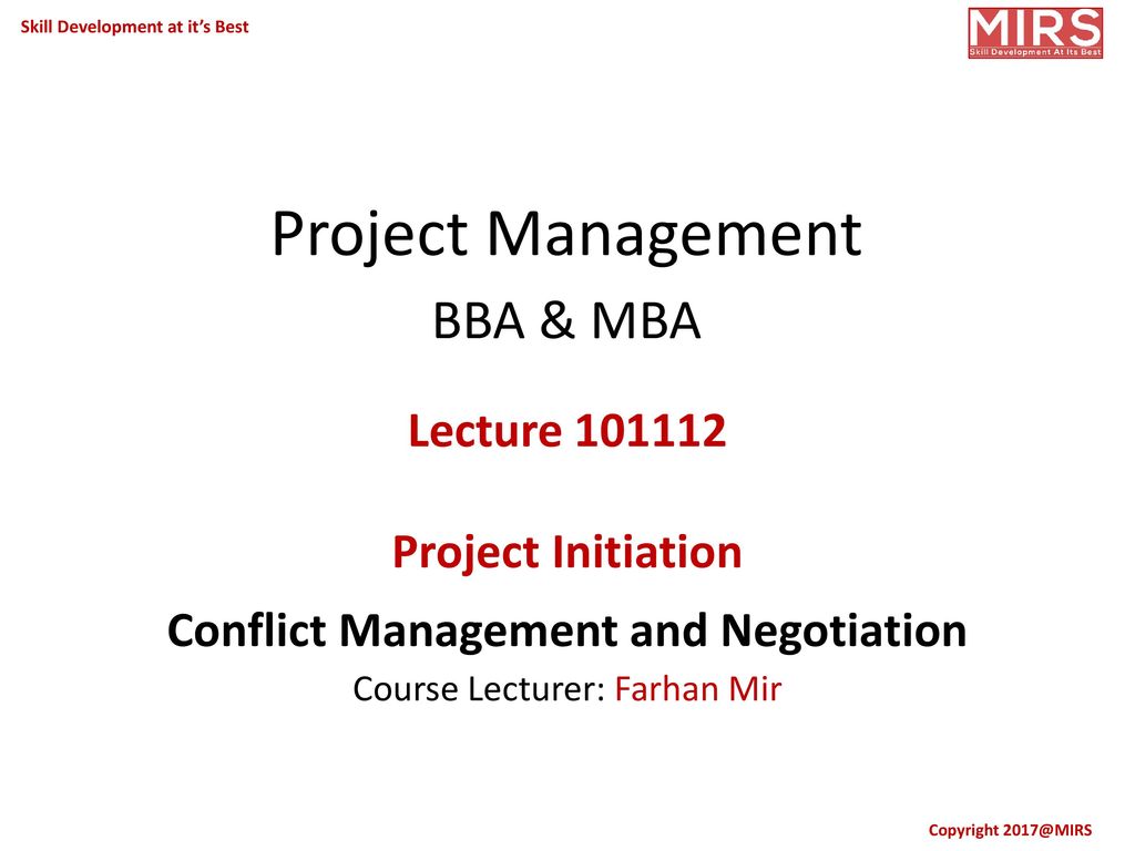 Project Management BBA & MBA - Ppt Download