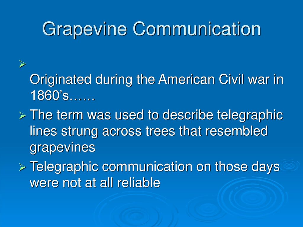 grapevine communication definition