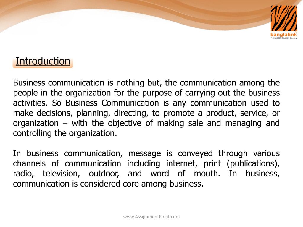 Communication System of an Organization - ppt download
