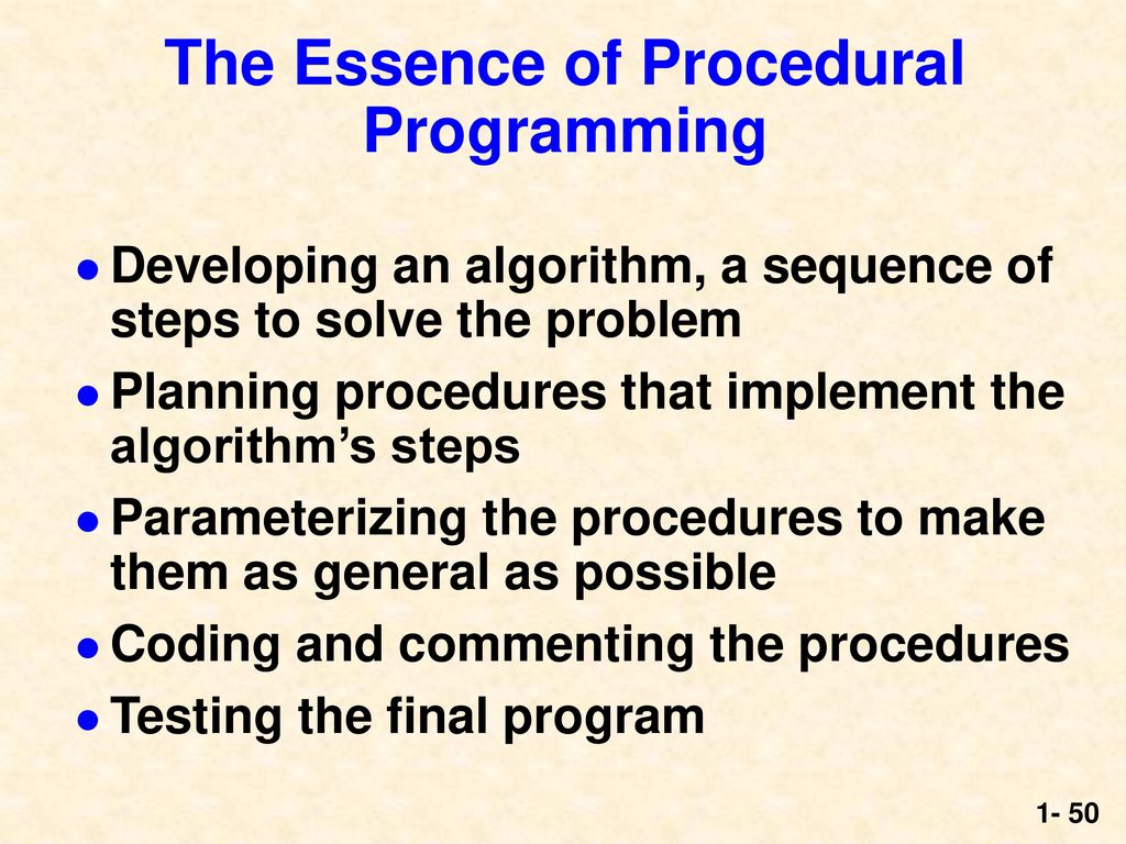 Introduction to Computer Science / Procedural – ppt download