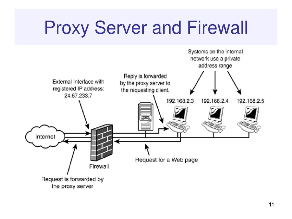Proxy Server and Firewall.