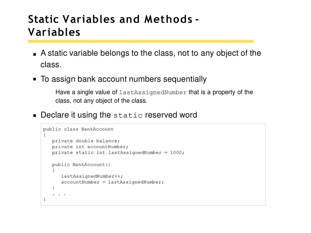 Chapter 8 – Designing Classes - ppt download