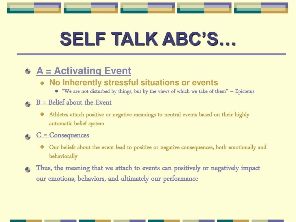 Understanding self talk ppt download