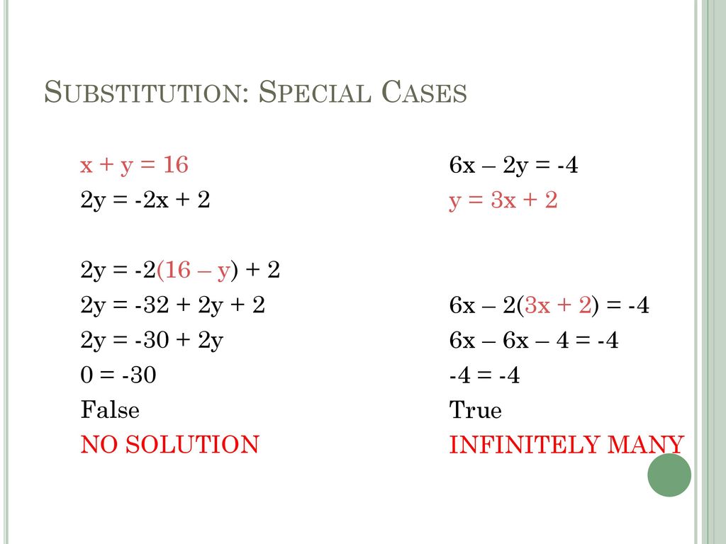 Warmups Solve Using Substitution Ppt Download