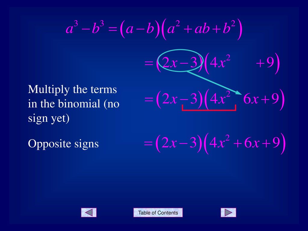 Factoring – Sum and Difference of Two Cubes - ppt download