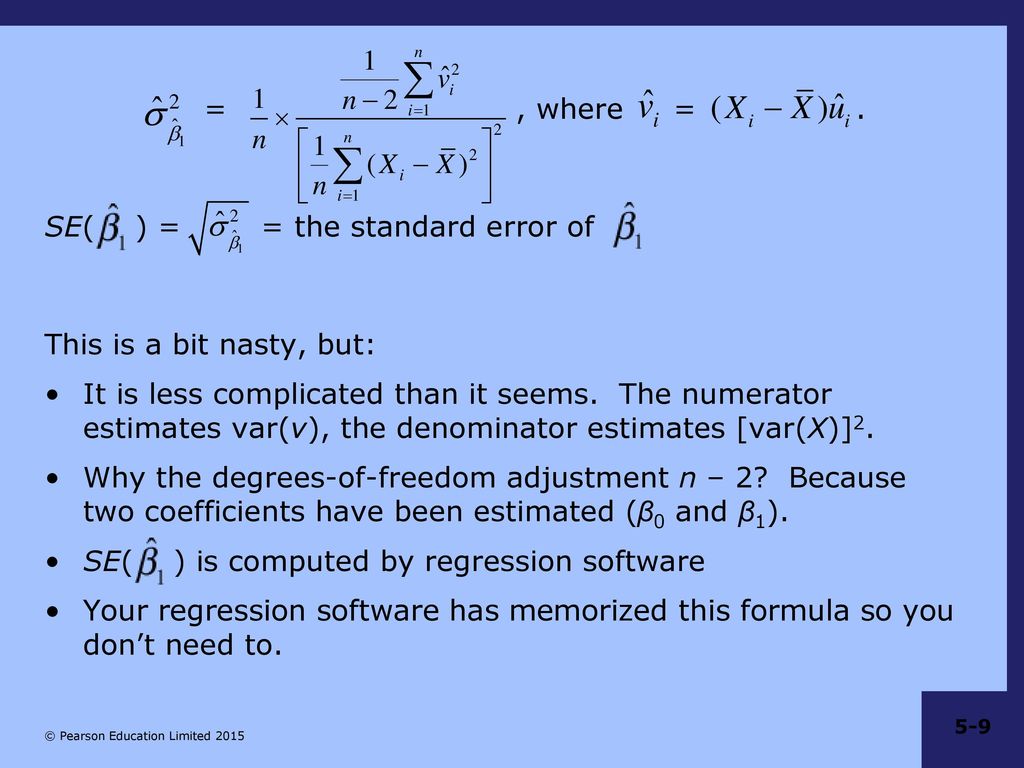 Chapter 5 Regression With A Single Regressor Hypothesis Tests And Confidence Intervals Ppt Download