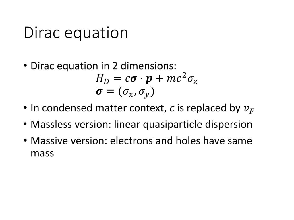 ARPES studies of Dirac materials - ppt download