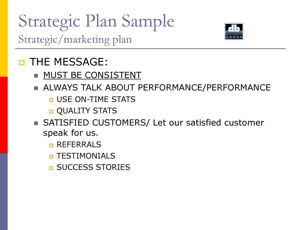 Strategic Plan Sample Strategic/Marketing plan August ppt download