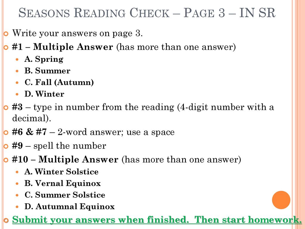 Seasons Reading Check – Page 3 – IN SR