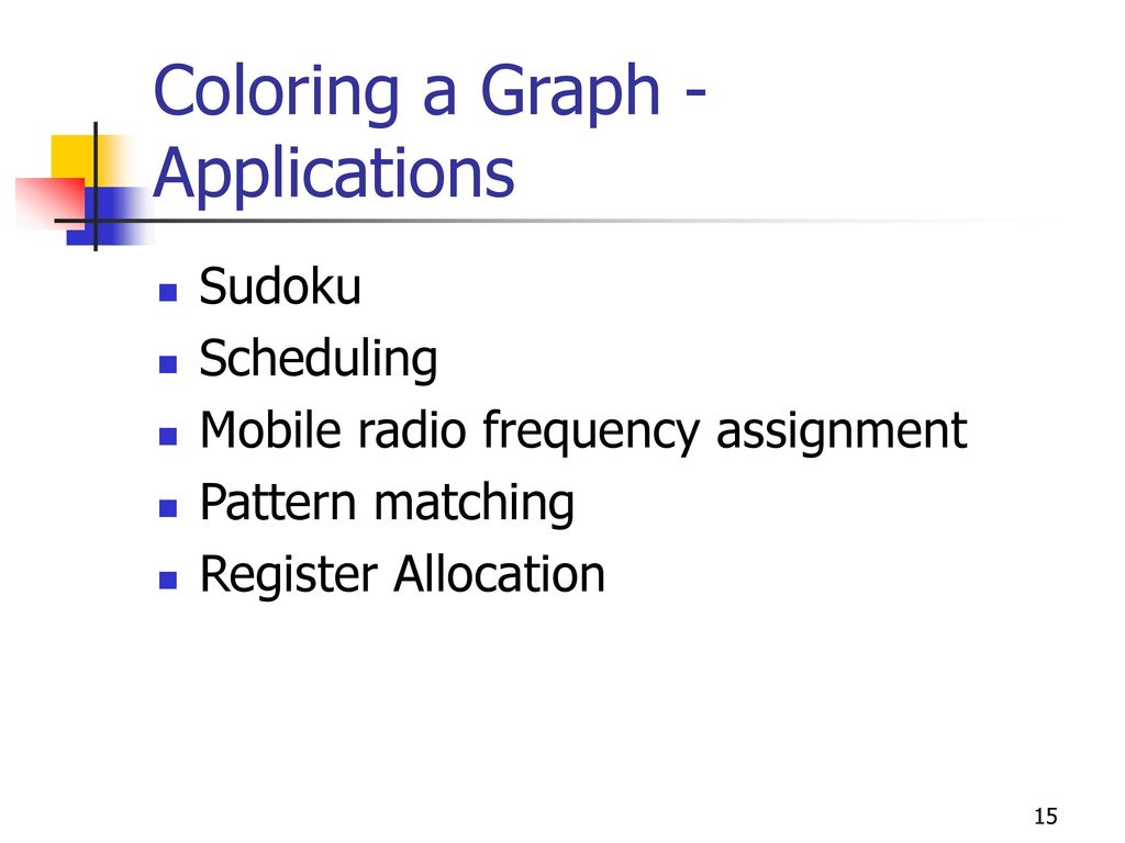 mobile radio frequency assignment graph coloring