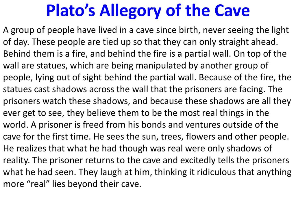 Plato’s Allegory of the Cave
