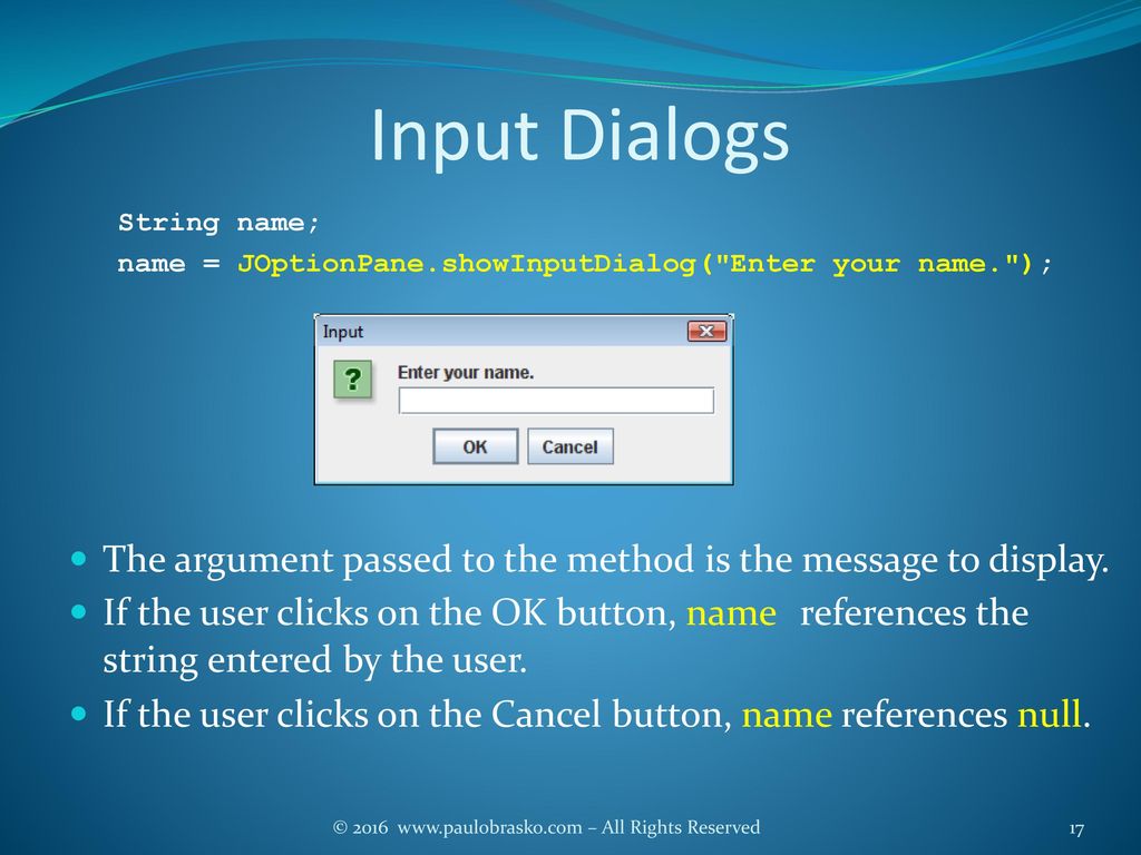 INTERMEDIATE PROGRAMMING USING JAVA - ppt download