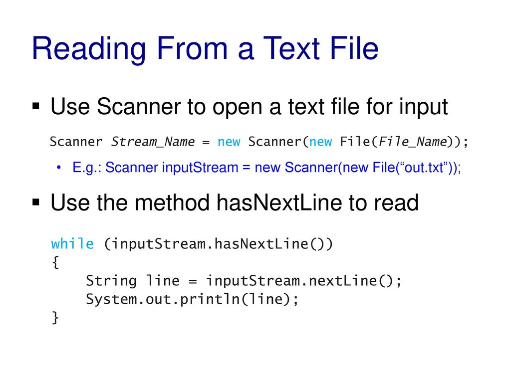 Comp streams and file i o ppt download