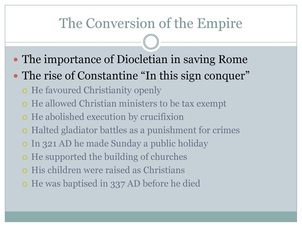 The Conversion of the Empire