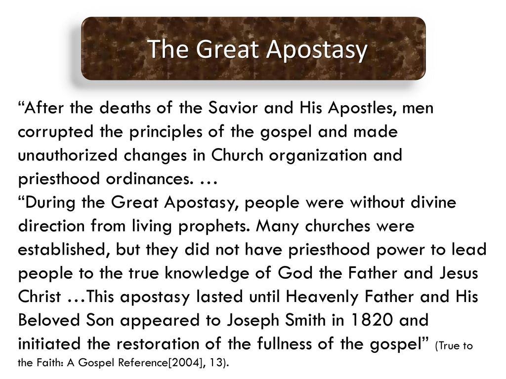 The apostasy 6th seal events ppt download