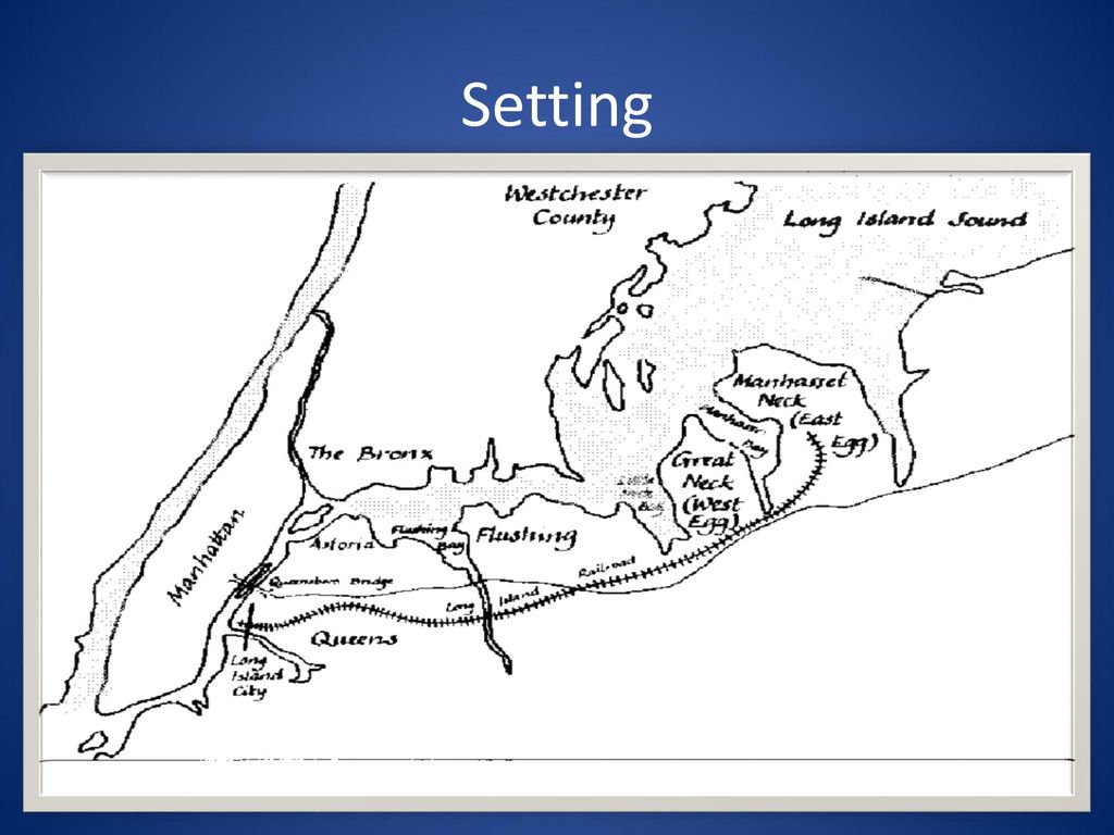 The Great Gatsby Setting Map The Great Gatsby Discussion Points. - Ppt Download