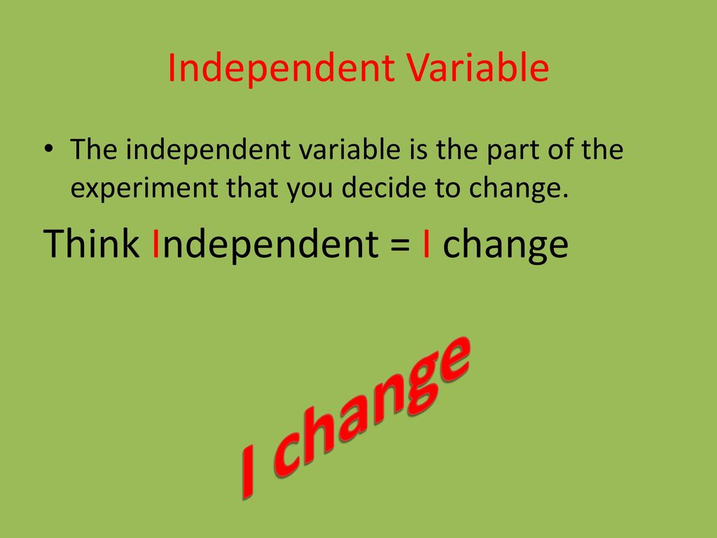 Variables in Science.   ppt download