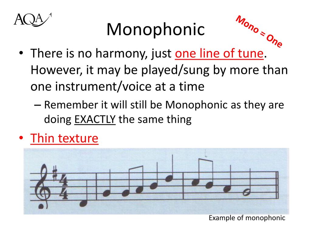 Area of study 03 texture and melody texture ppt download