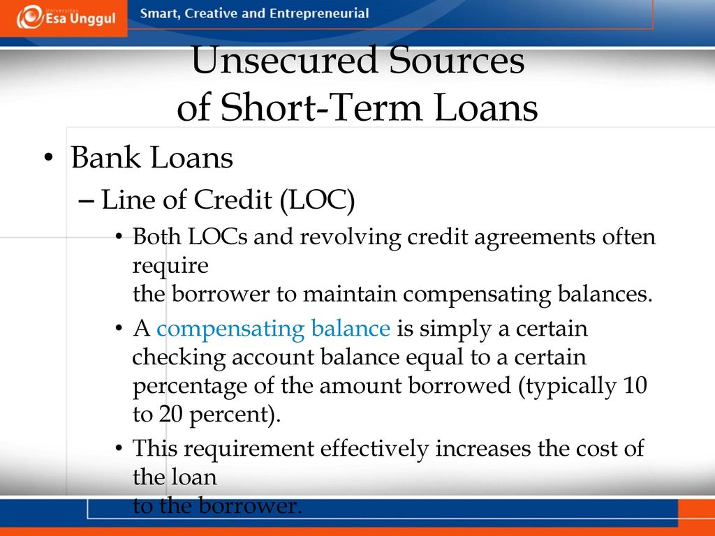 compensating balance loans