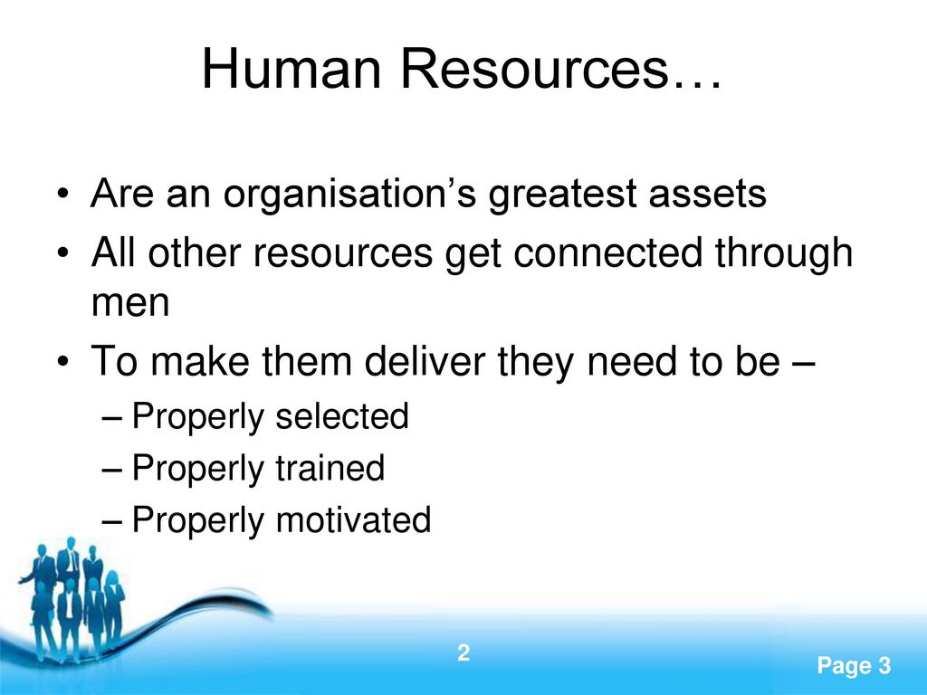 Human Resources… Are an organisation’s greatest assets