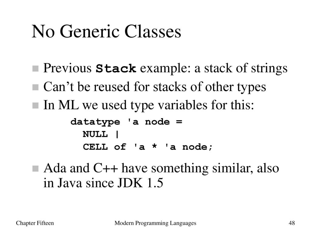 Modern Programming Languages - ppt download