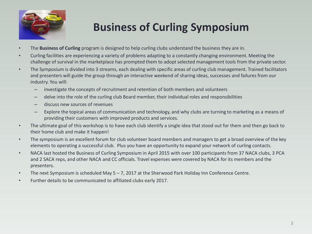Business of Curling Symposium