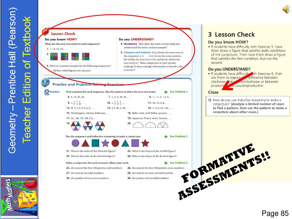 FORMATIVE ASSESSMENTS!!