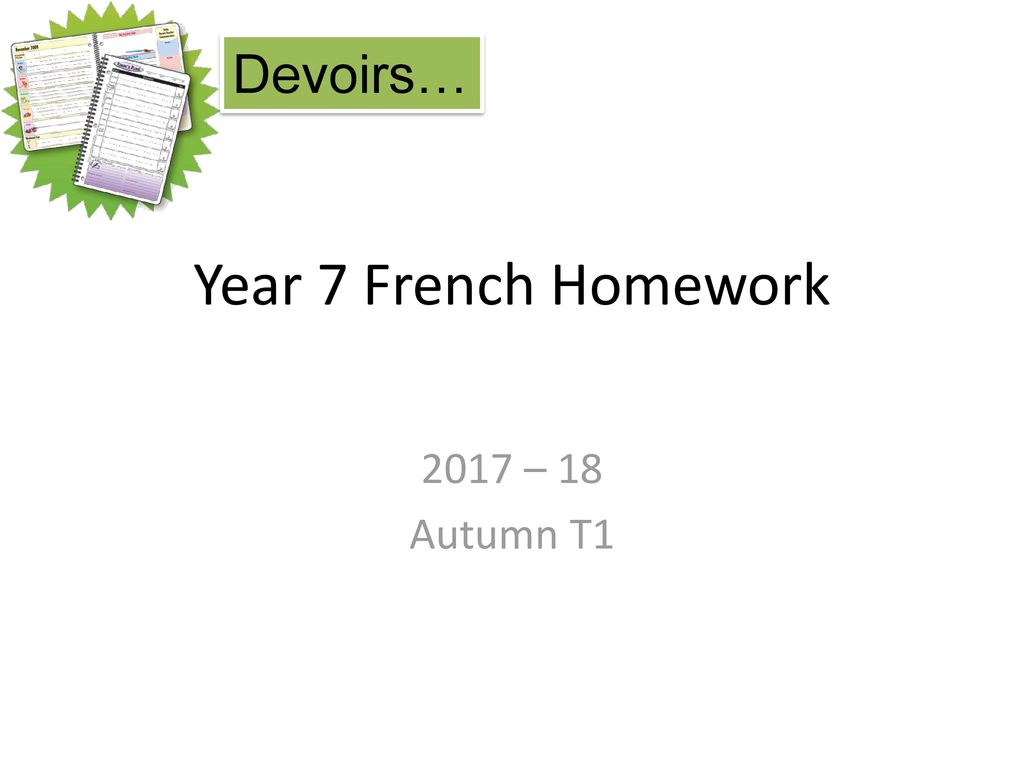 year 7 french homework booklet