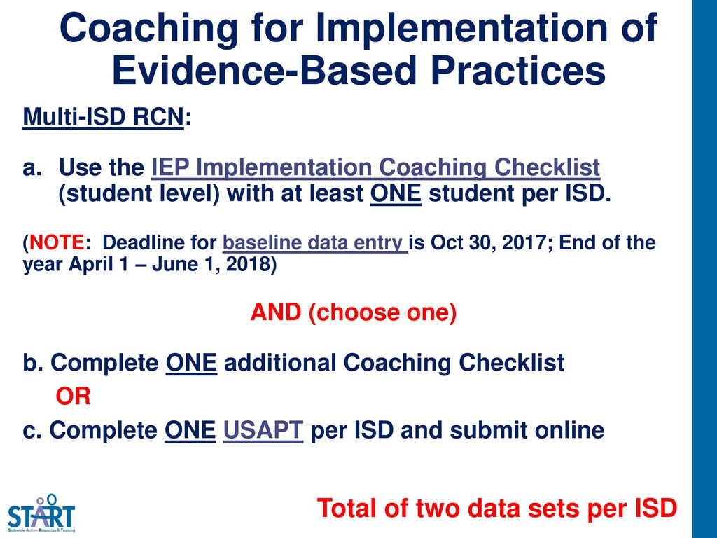 Coaching for Implementation of Evidence-Based Practices