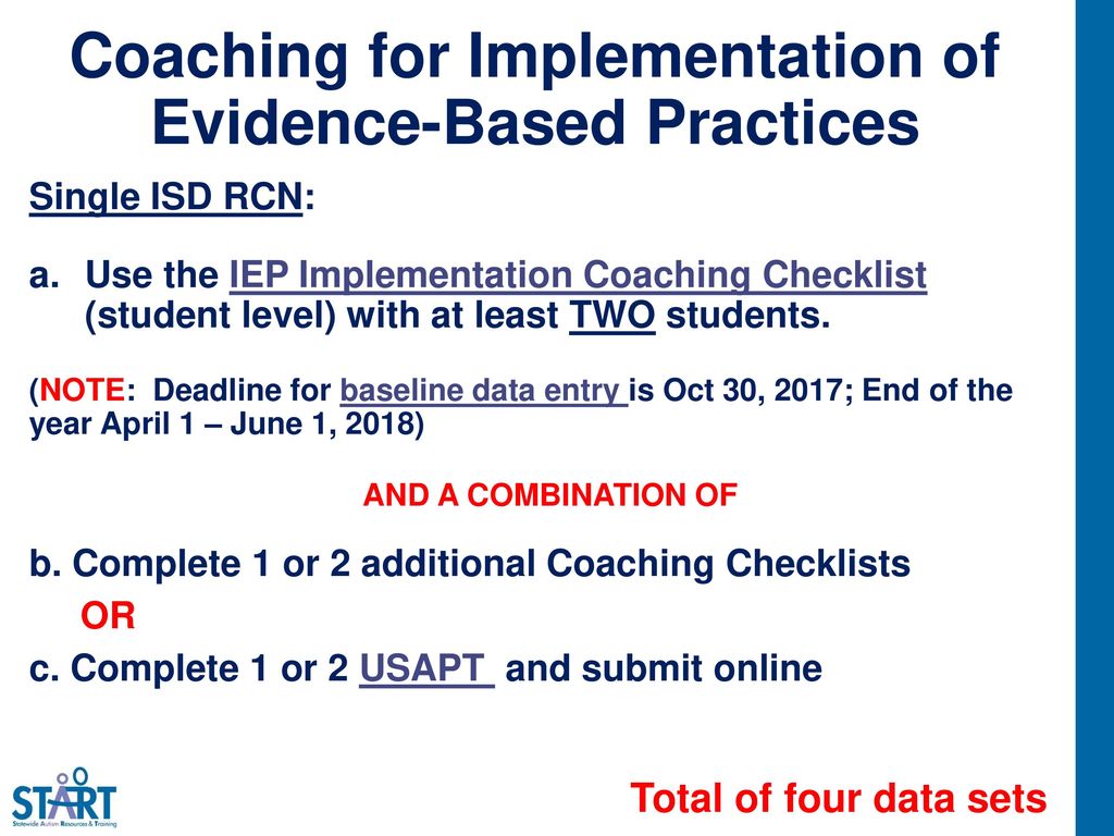 Coaching for Implementation of Evidence-Based Practices