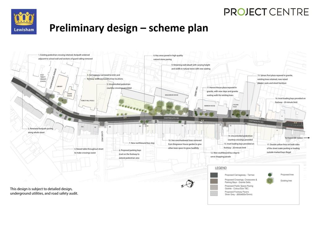 Preliminary design – scheme plan