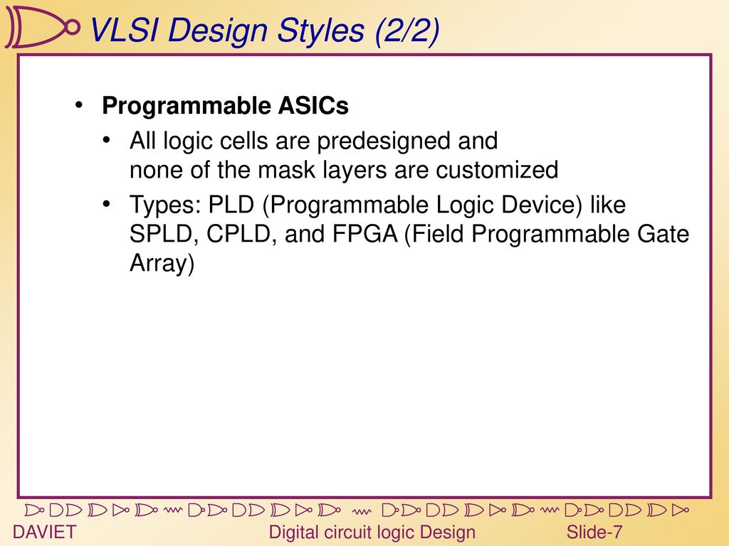 Introduction to VLSI Design Custom and semi custom design - ppt download