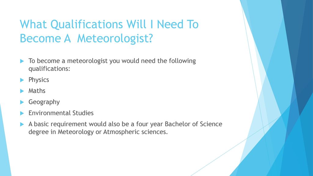 The Job Of A Meteorologist - Ppt Download