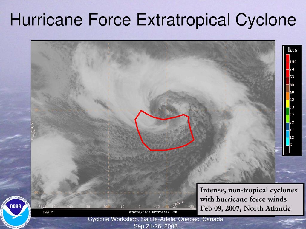 Hurricane Force Extratropical Cyclone