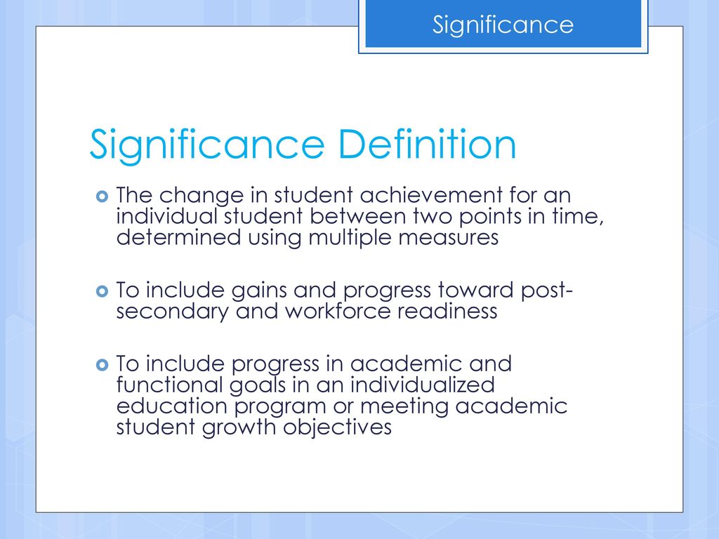 Significance, Multiple Measures and Evaluations - ppt download
