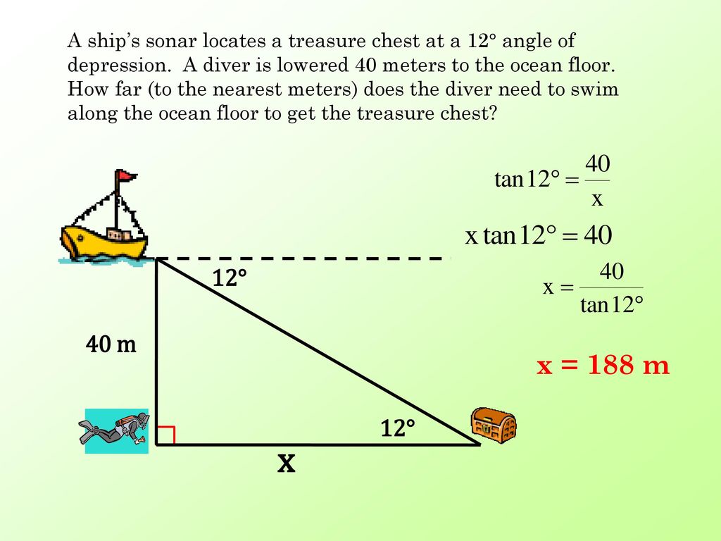 Problem Solving with Trigonometry - ppt download Within Right Triangle Word Problems Worksheet