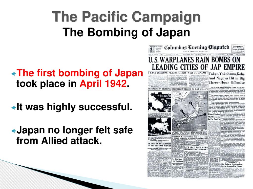 The Pacific Campaign The Bombing of Japan