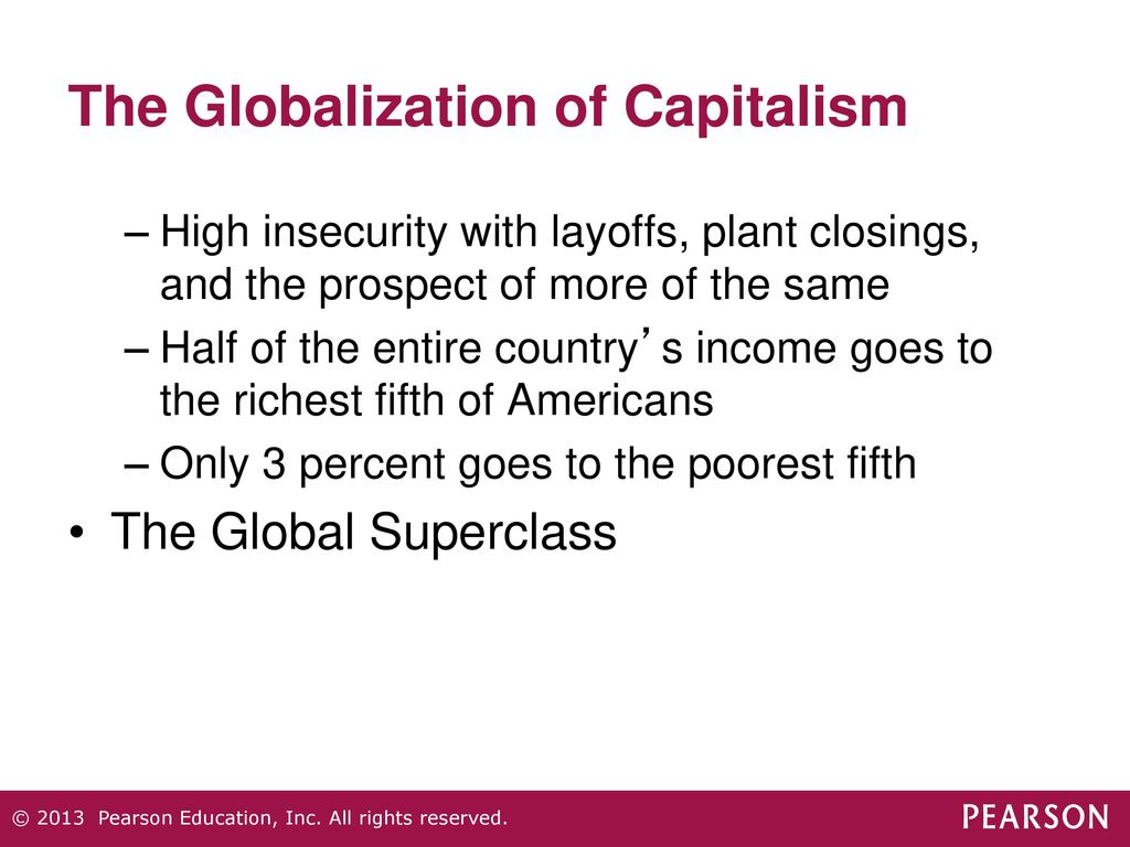 The Globalization of Capitalism