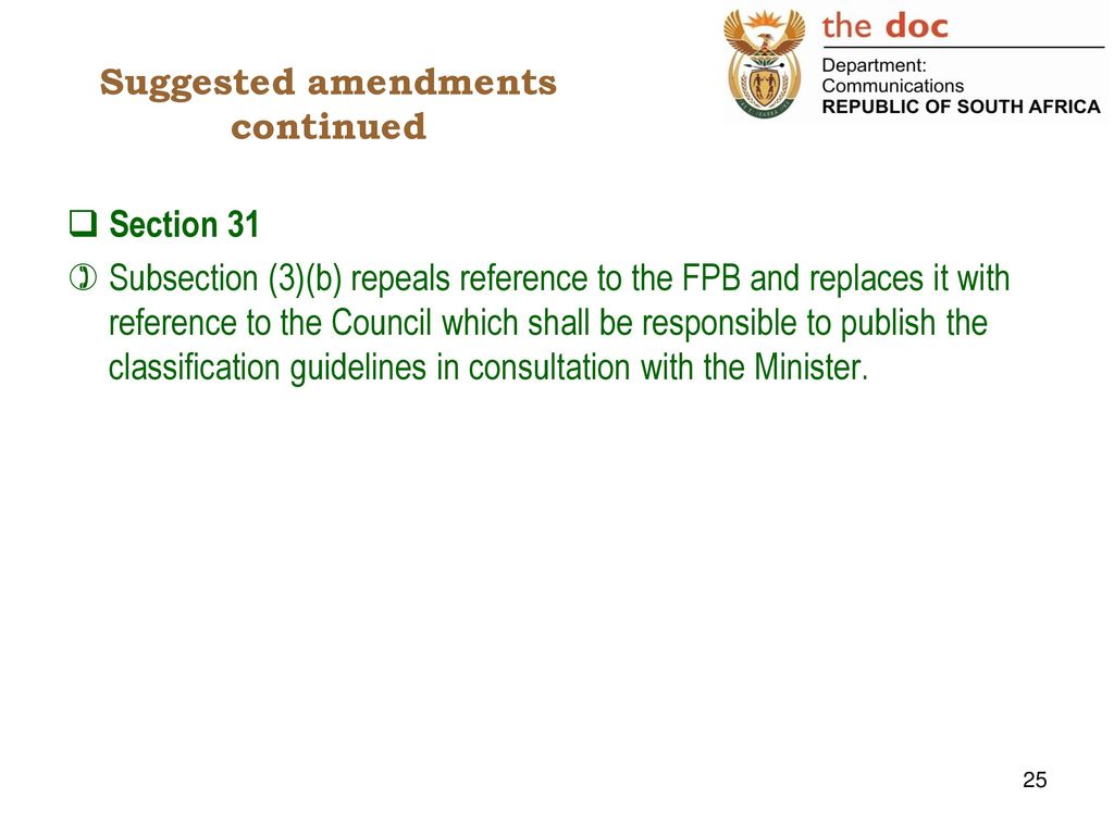 Films And Publications Amendment Bill, 2015 Department Of ...