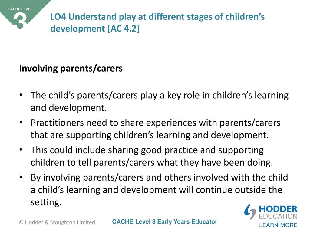 Involving parents/carers